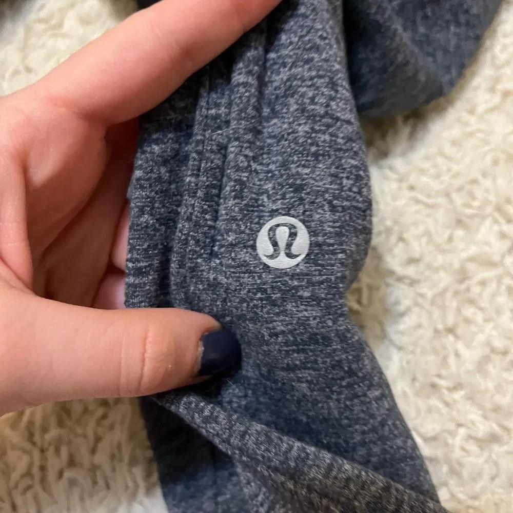 lululemon its rulu joggers heathered navy size 4